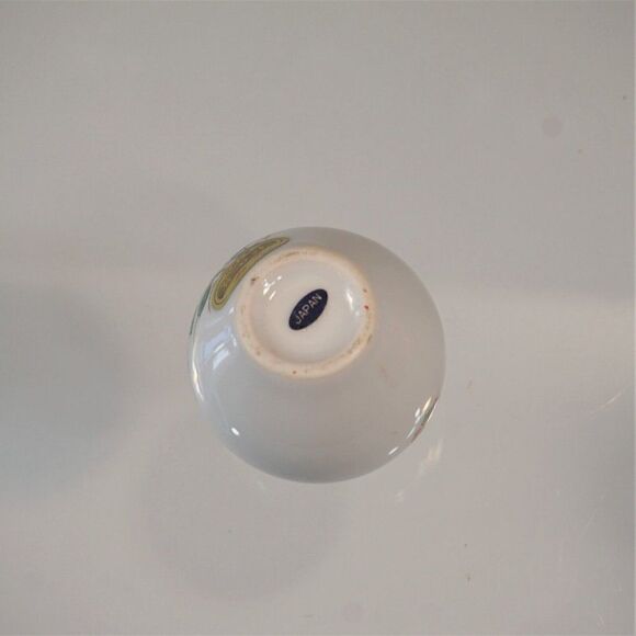 Vintage Arita Ware Vase Miniature Floral Porcelain Original Foil Sticker Japan - Picture 6 of 9